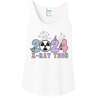 2024 Xray Tech New Year Eve Radiology Xray Technologist CT Ladies Essential Tank