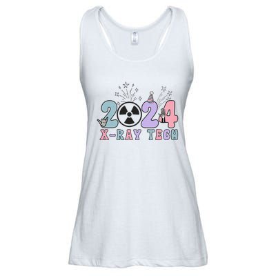 2024 Xray Tech New Year Eve Radiology Xray Technologist CT Ladies Essential Flowy Tank