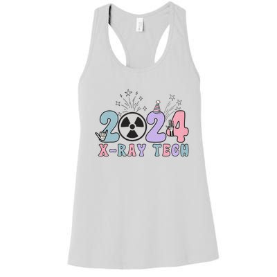 2024 Xray Tech New Year Eve Radiology Xray Technologist CT Women's Racerback Tank