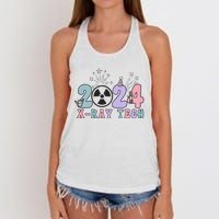 2024 Xray Tech New Year Eve Radiology Xray Technologist CT Women's Knotted Racerback Tank