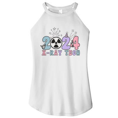 2024 Xray Tech New Year Eve Radiology Xray Technologist CT Women's Perfect Tri Rocker Tank