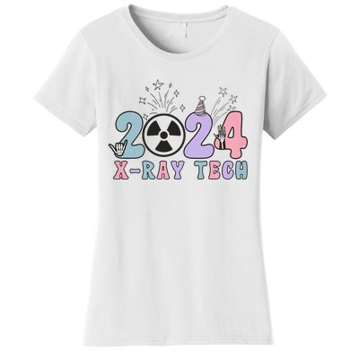 2024 Xray Tech New Year Eve Radiology Xray Technologist CT Women's T-Shirt