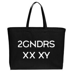 2GNDRS XX XY 2 Genders Cotton Canvas Jumbo Tote