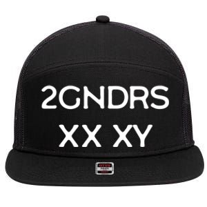 2GNDRS XX XY 2 Genders 7 Panel Mesh Trucker Snapback Hat