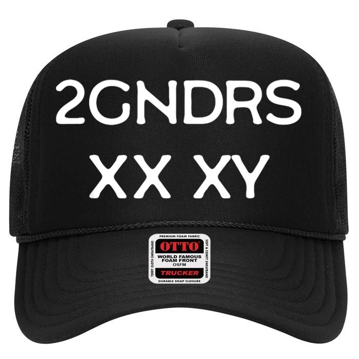 2GNDRS XX XY 2 Genders High Crown Mesh Back Trucker Hat