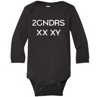 2GNDRS XX XY 2 Genders Baby Long Sleeve Bodysuit