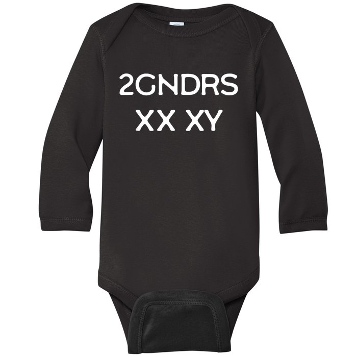 2GNDRS XX XY 2 Genders Baby Long Sleeve Bodysuit