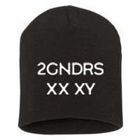 2GNDRS XX XY 2 Genders Short Acrylic Beanie