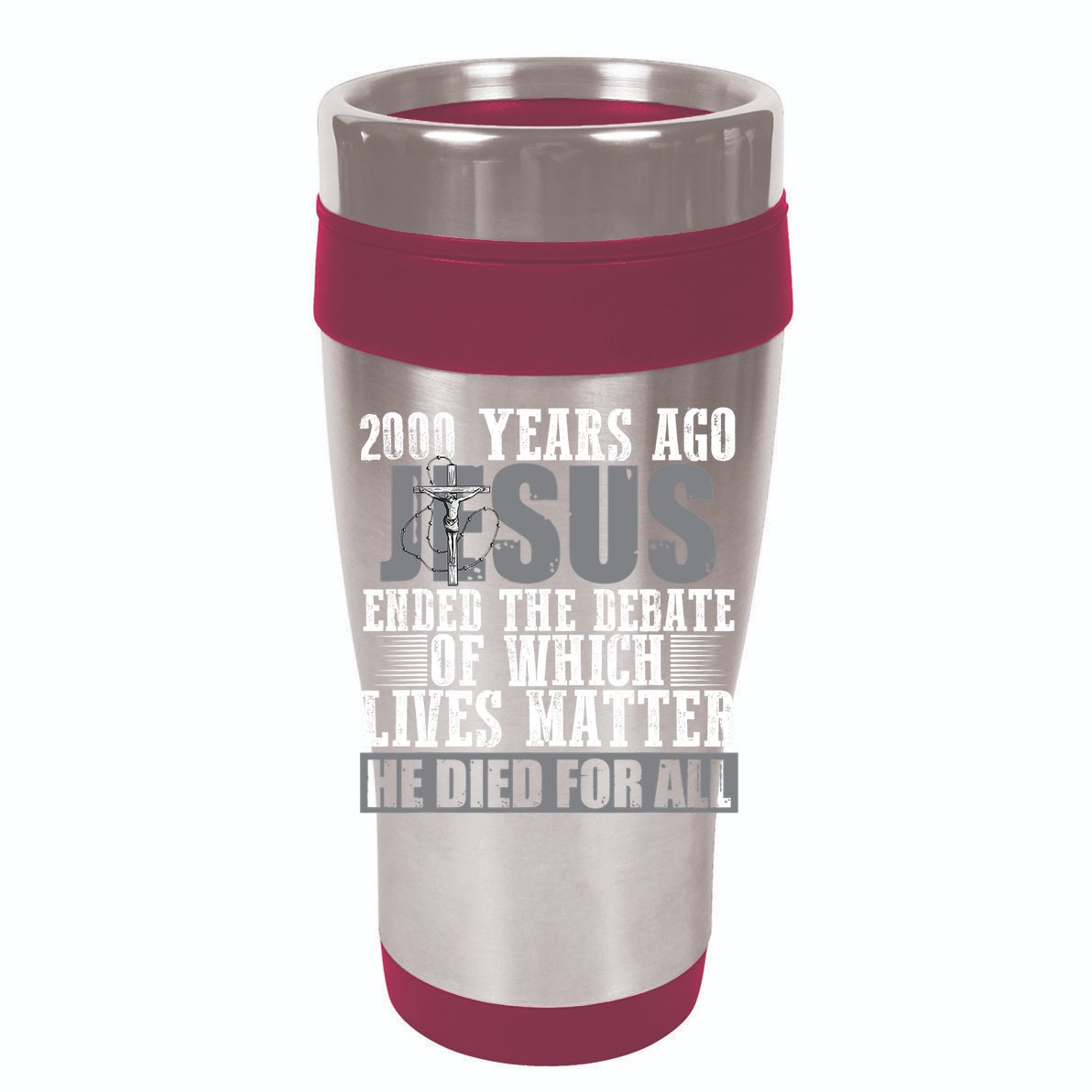 2000 Years Ago Jesus Ended The Debate Christian Believe Vector Backpack