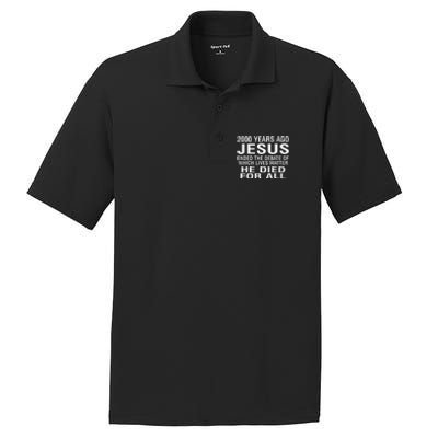 2000 Years Ago Jesus Ended The Debate Of Which Lives Matter PosiCharge RacerMesh Polo