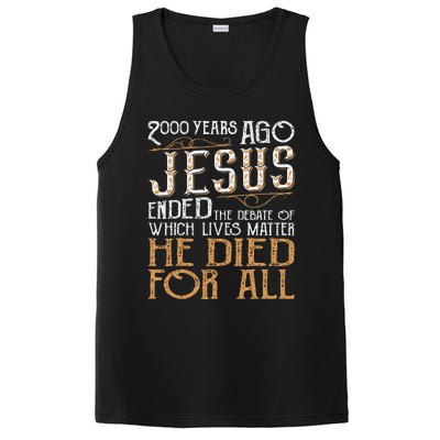 2000 Years Ago Jesus Ended The Debate Christian Religious PosiCharge Competitor Tank