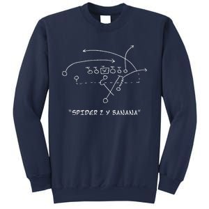 2 Y Banana Football Playing Strategy Football Lovers Sweatshirt