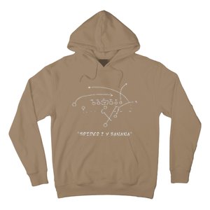 2 Y Banana Football Playing Strategy Football Lovers Hoodie