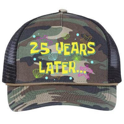 25 Years Later 25 Years Old Meme Funny 25th Birthday Party Gift Retro Rope Trucker Hat Cap