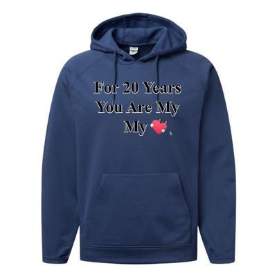 20 Years Love Performance Fleece Hoodie