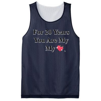 20 Years Love Mesh Reversible Basketball Jersey Tank