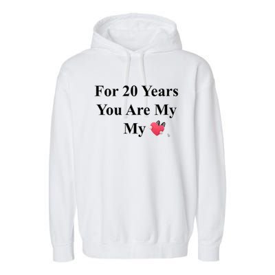 20 Years Love Garment-Dyed Fleece Hoodie