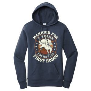 2 Years Married Cowboy 2nd Wedding Anniversary Rodeo Women's Pullover Hoodie