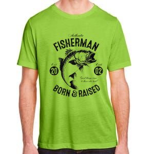 21 Year Old Fisherman Fishing 2002 21st Birthday Adult ChromaSoft Performance T-Shirt