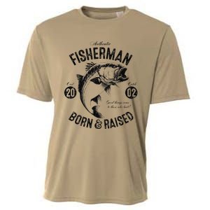 21 Year Old Fisherman Fishing 2002 21st Birthday Cooling Performance Crew T-Shirt