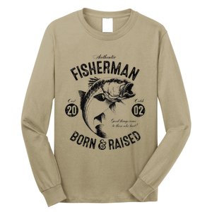 21 Year Old Fisherman Fishing 2002 21st Birthday Long Sleeve Shirt