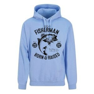 21 Year Old Fisherman Fishing 2002 21st Birthday Unisex Surf Hoodie