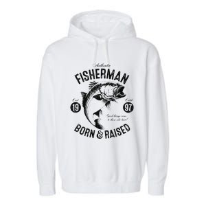 26 Year Old Fisherman Fishing 1997 26th Birthday Gift Garment-Dyed Fleece Hoodie