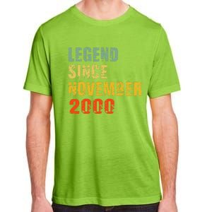 22 Year Old 22nd Birthday Gifts Legend Since November 2000 Adult ChromaSoft Performance T-Shirt