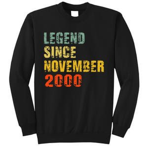 22 Year Old 22nd Birthday Gifts Legend Since November 2000 Sweatshirt