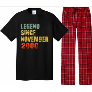 22 Year Old 22nd Birthday Gifts Legend Since November 2000 Pajama Set