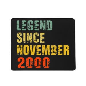 22 Year Old 22nd Birthday Gifts Legend Since November 2000 Mousepad