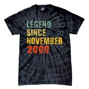 22 Year Old 22nd Birthday Gifts Legend Since November 2000 Tie-Dye T-Shirt