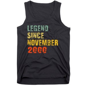 22 Year Old 22nd Birthday Gifts Legend Since November 2000 Tank Top