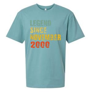 22 Year Old 22nd Birthday Gifts Legend Since November 2000 Sueded Cloud Jersey T-Shirt