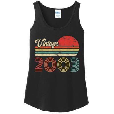 20 Year Old Birthday Vintage 2003 20th Birthday Ladies Essential Tank