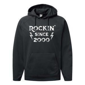 23 Year Old: Classic Rock 2000 23rd Birthday Performance Fleece Hoodie