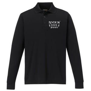 23 Year Old: Classic Rock 2000 23rd Birthday Performance Long Sleeve Polo