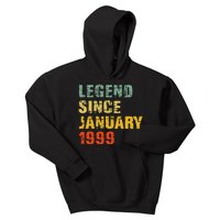 24 Year Old 24th Birthday Gifts Legend Since January 1999 Kids Hoodie