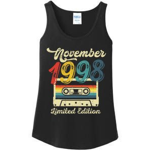 24 Years Old Gift Retro November 1998 Cassette 24th Birthday Ladies Essential Tank