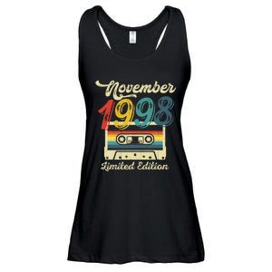 24 Years Old Gift Retro November 1998 Cassette 24th Birthday Ladies Essential Flowy Tank