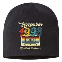 24 Years Old Gift Retro November 1998 Cassette 24th Birthday Sustainable Beanie