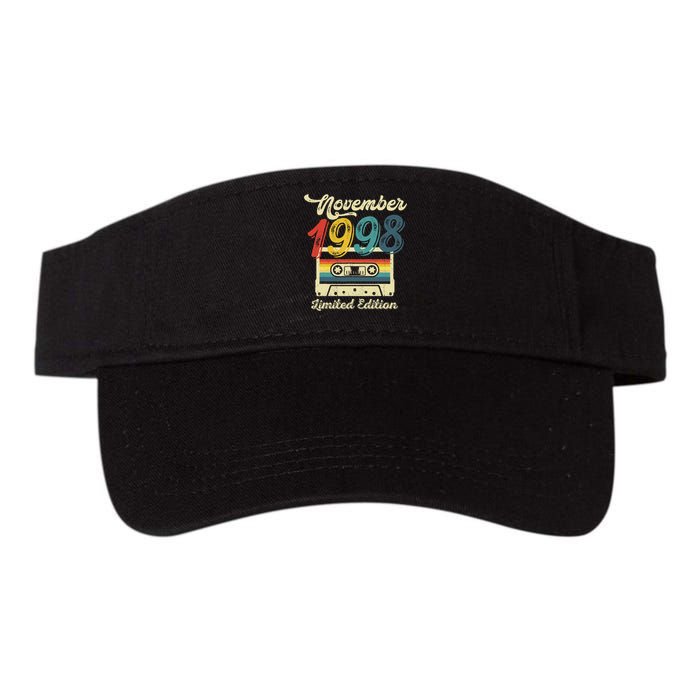 24 Years Old Gift Retro November 1998 Cassette 24th Birthday Valucap Bio-Washed Visor