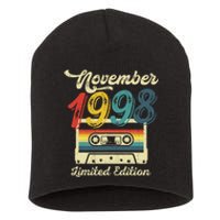 24 Years Old Gift Retro November 1998 Cassette 24th Birthday Short Acrylic Beanie