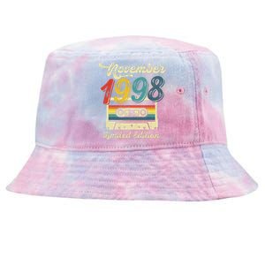 24 Years Old Gift Retro November 1998 Cassette 24th Birthday Tie-Dyed Bucket Hat