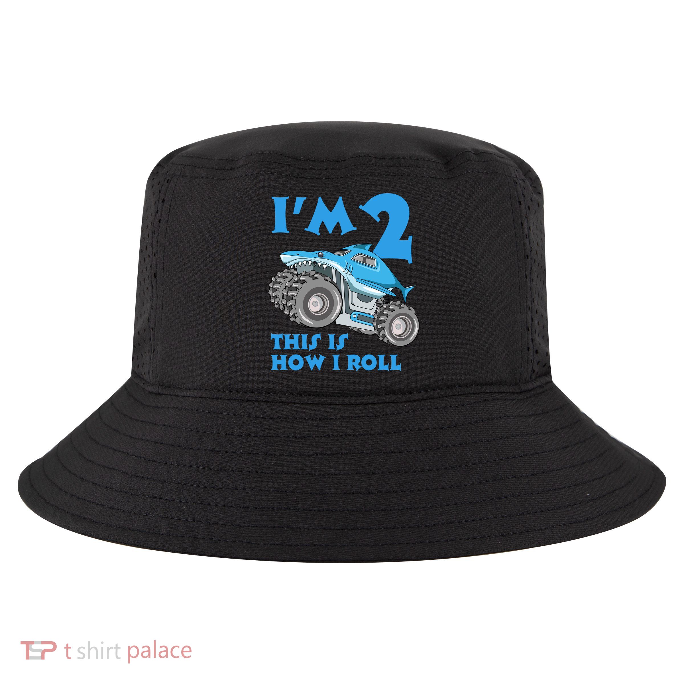2 Year Old 2nd Birthday Monster Truck Car Cool Comfort Performance Bucket Hat