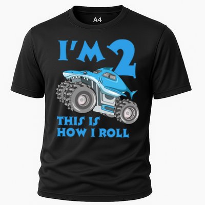 2 Year Old 2nd Birthday Monster Truck Car Performance Shirt