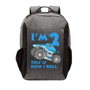 2 Year Old 2nd Birthday Monster Truck Car Vector Backpack