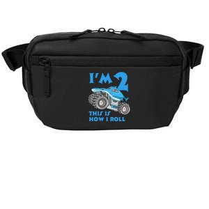 2 Year Old 2nd Birthday Monster Truck Car Crossbody Pack