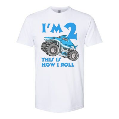 2 Year Old 2nd Birthday Monster Truck Car Softstyle® CVC T-Shirt