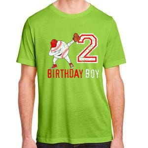 2 Years Old 2nd Birthday Baseball Dabbing Gift Adult ChromaSoft Performance T-Shirt